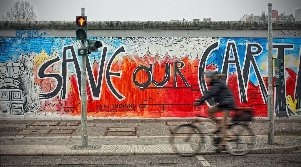 El Muro de Berlin con graffiti